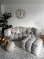 Sofa + Pouf beige