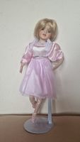 Porzellan Ballerina Puppe, rosa Kleid - neuwertig!