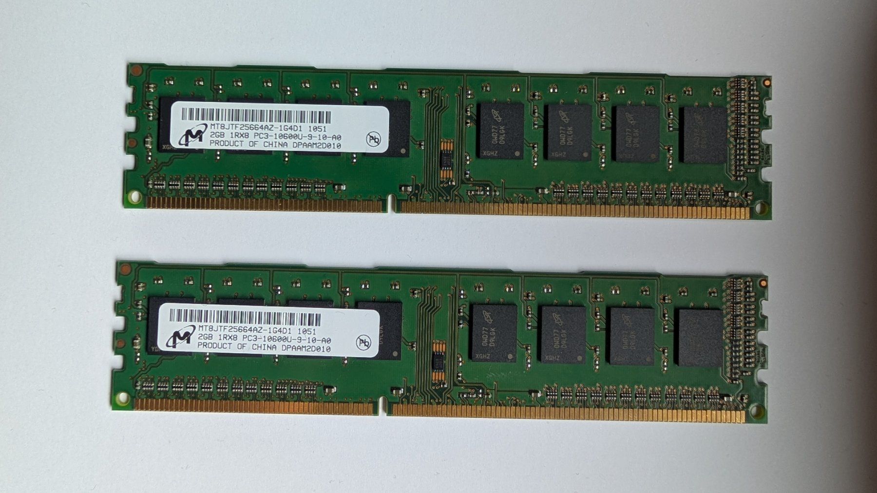 Memoria / RAM: 2x 2GB Micron RAM – Usato da Spiez venduto da hellobubles1233