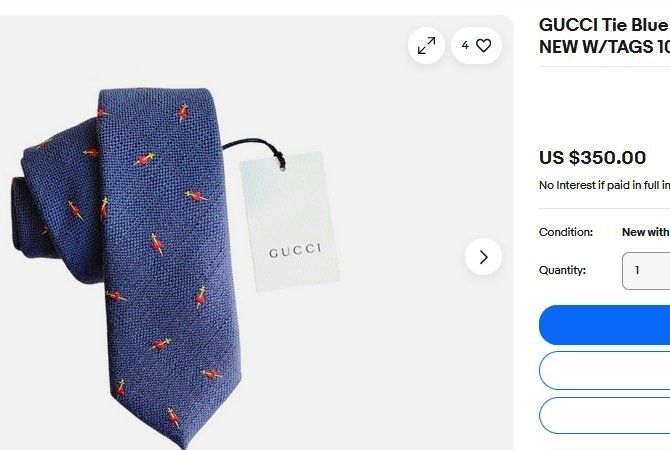 Gucci Cravatte: Gucci Krawatte / Cravate – Usato da Collonges venduto da arashee 5