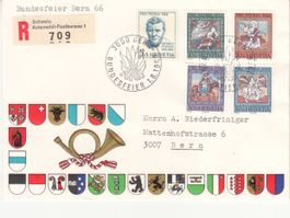 Sonderstempel S. 619 Bundesfeier Bern 1966