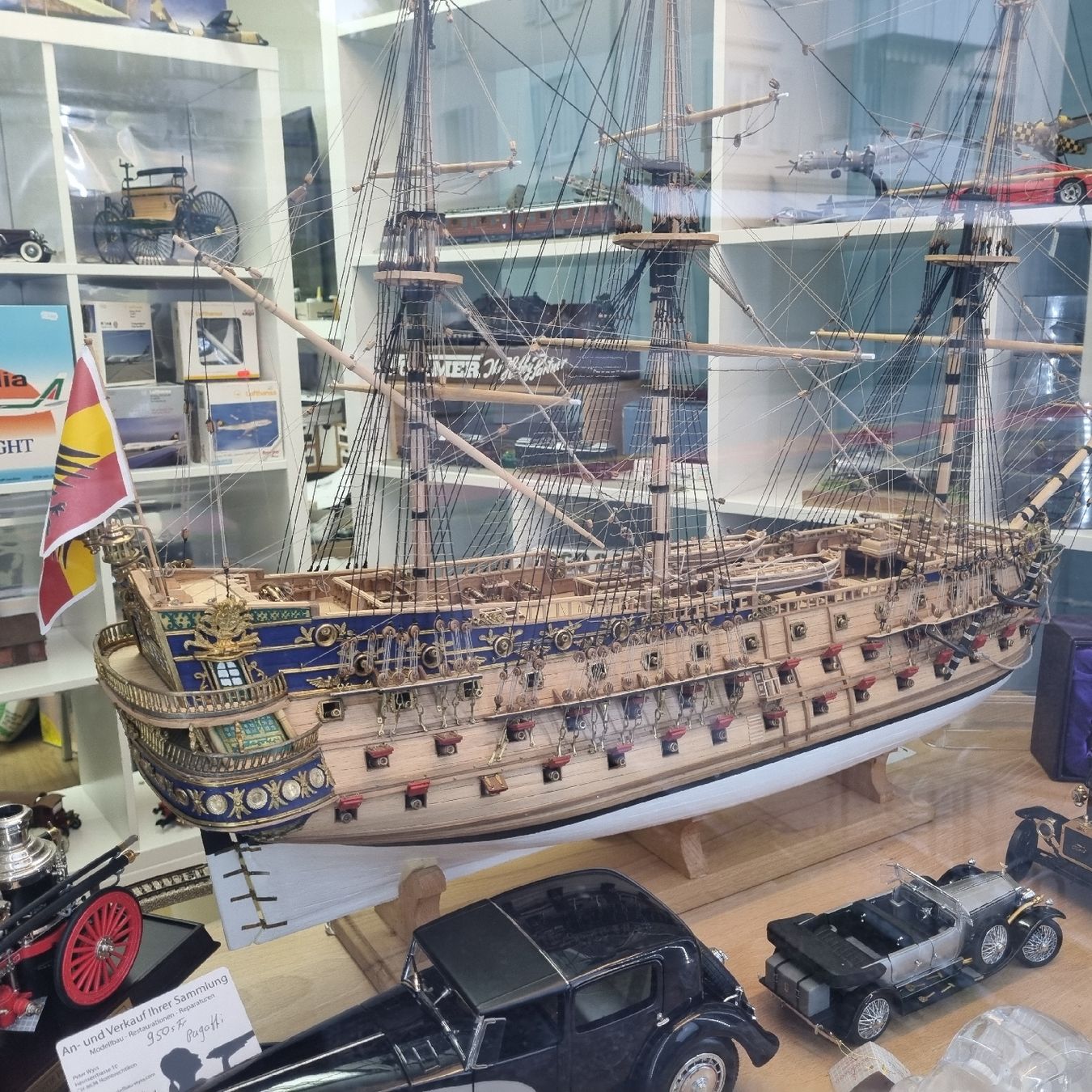 Kit di modellismo & Modellini statici: San Felbe 1663 1:75 75cm lang – Nuovo e nell'imballaggio originale da Männedorf venduto da Modellbau-wyss
