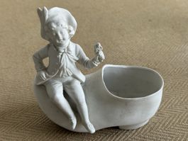 antike Biskuitporzellan Figur Porzellanschuh