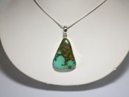Pendentif / Anhänger Argent 925 & Turquoise / Türkis 45mm