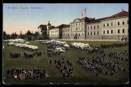 AK St. Gallen, Kaserne, Mobilisation