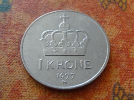 NORVEGE  1  Krone  1977