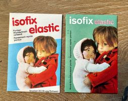2 x Isofix Pflaster MUSTER Tüte WERBUNG Sasha Puppe