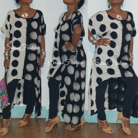 Sommerkleid Shibori Batik Handmade Kleid S-XL