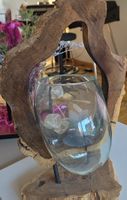 Holz-Glas-Deko Unikat - Handgefertigt, Natürlicher Charme