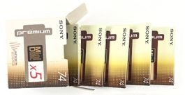 SONY 74 Premium - 5er Pack Mini Discs - Neu in OVP