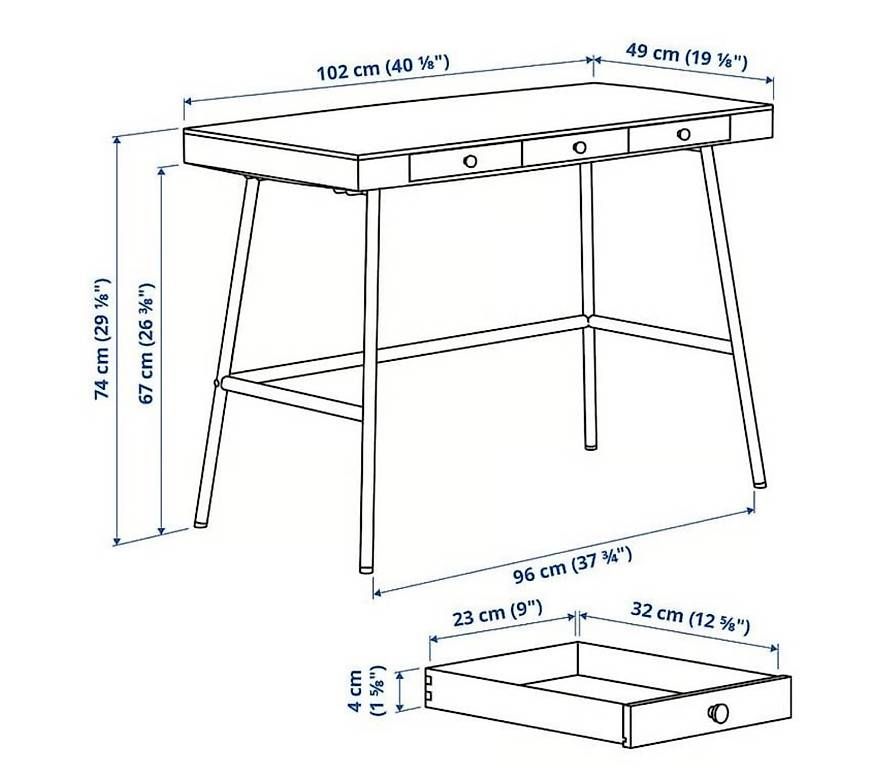 Ikea Scrivanie: IKEA Bürotisch klein aus Bambus – Usato da Bern venduto da ann_r8n2 3