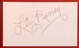 Liz Renay 1926-2007 Autogramm signiert Karte 7x12cm