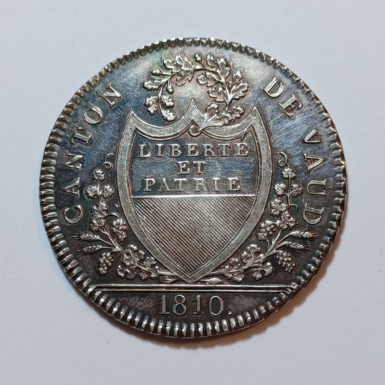Tutti le monete: 20 Batzen 1810 Waadt – Usato da Pfäffikon ZH venduto da Schweizer_Muenzen 1