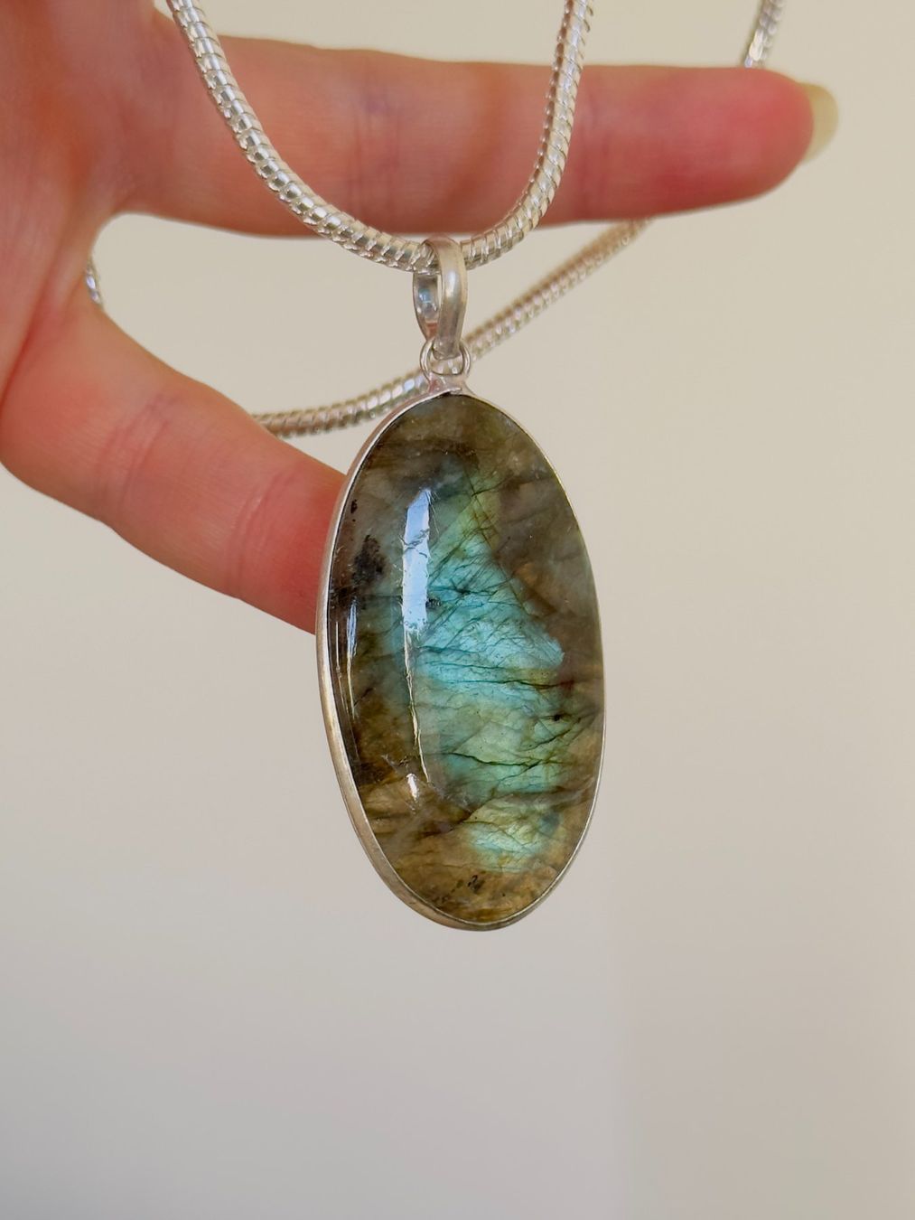 Catenine: Labradorite necklace – Nuovo e nell'imballaggio originale da Genève venduto da AGBERG 4