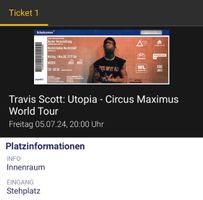 1x Stehplatz Travis Scott Utopia - Circus Maximus World Tour