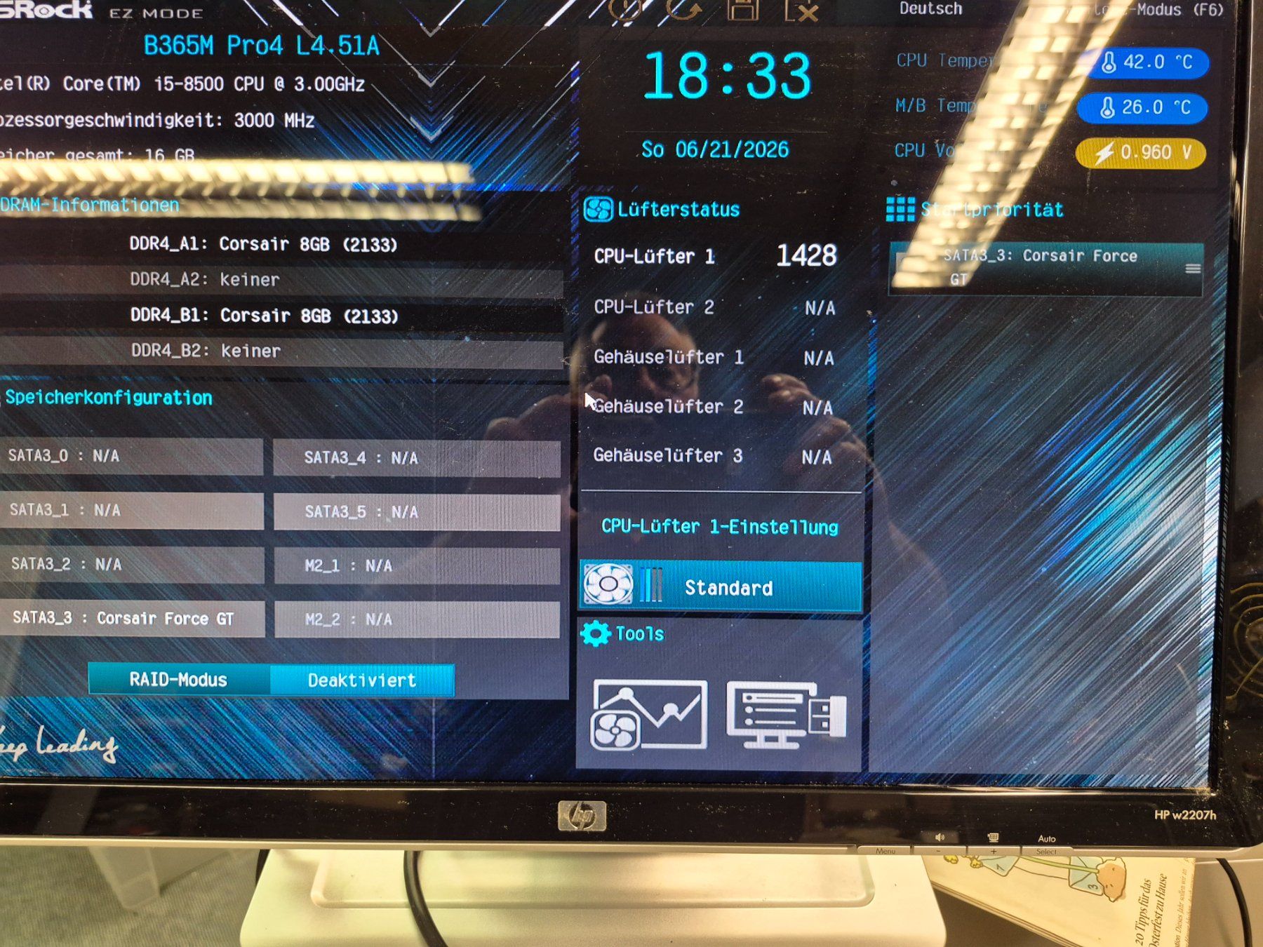 Asrock Mainboards: ASRock B365M PRO4 16 GB SSD inkl. Intel i5-8500 – Neu (gemäss Beschreibung) aus Berikon von It354 2