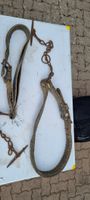 Antikes Pferdegeschirr Zaumzeug, Leder und Metall, Deko