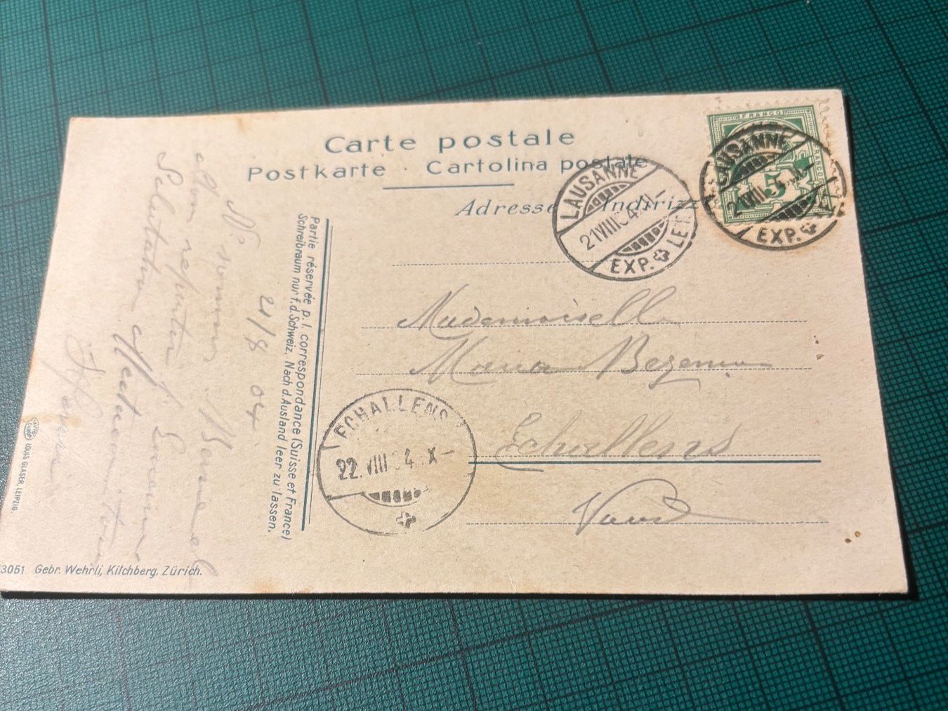 Ansichtskarten: AKs 3Stk BERN 1902/04 – Gebraucht aus Utzenstorf von Rose0303 1