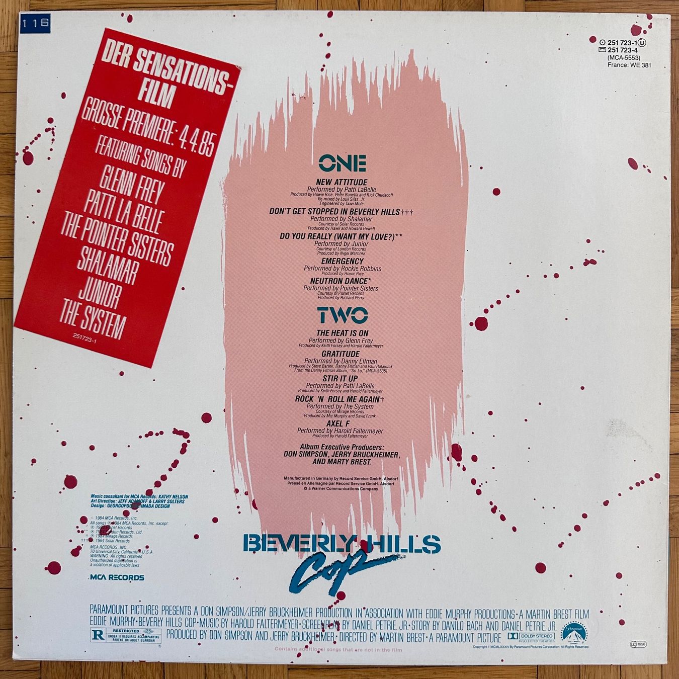 Schallplatten: LP - Various – Beverly Hills Cop (Music From The Motion…) – Gebraucht aus Breganzona von Onairda75 1