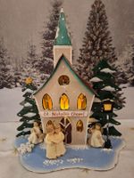WINTER - BLECHKAPELLE MIT TEELICHT UND ENGEL