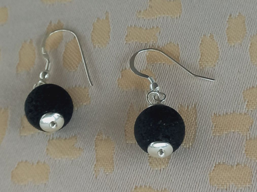 Orecchini pendenti & Orecchini a lobo: Silber Ohrhänger Lavastein Silber 925 – Nuovo e nell'imballaggio originale da Winistorf venduto da acreativ2 1