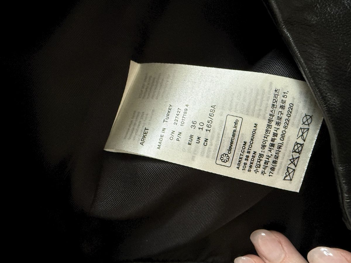 Arket Röcke: Black Leather Skirt Gr. 36 by ARKET – Neu (gemäss Beschreibung) aus Zürich von floridiablanca 3