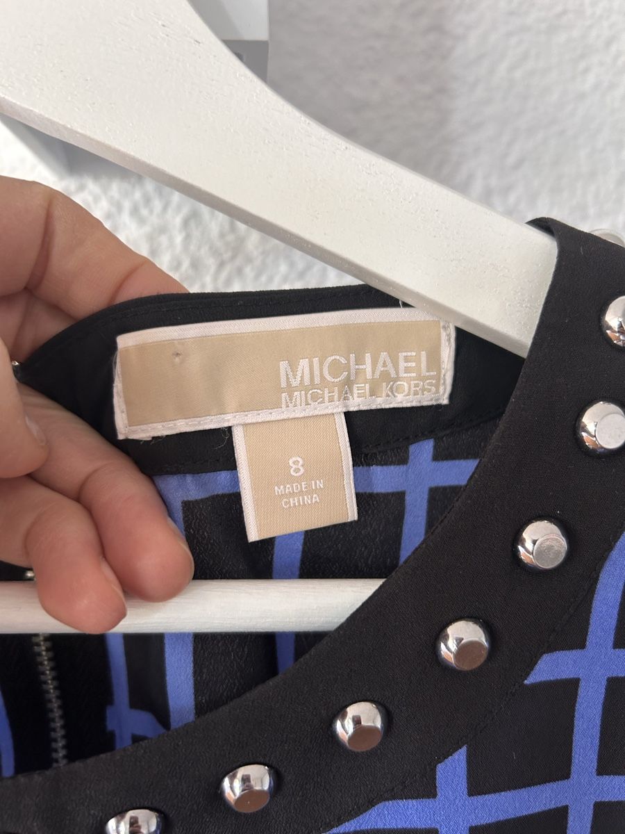Michael Kors Vestiti: Michael Kors Kleid, Gr. M ()8, blau-schwarz – Usato da St. Gallen venduto da jojan 1