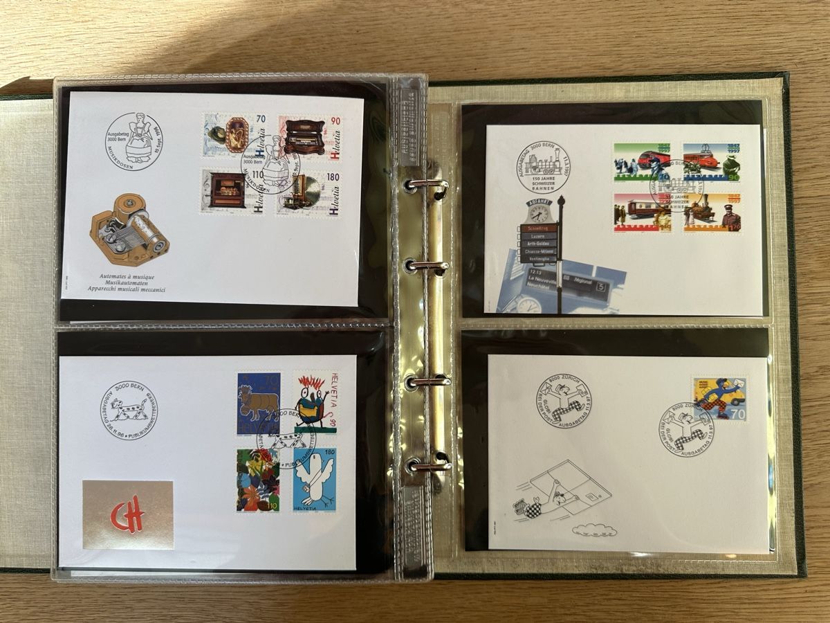 Alle Briefmarken: Schweiz - umfangreiche FDC Sammlung 1978-1997 TOP – Gebraucht aus Schmitten / FR von Samsara169 9