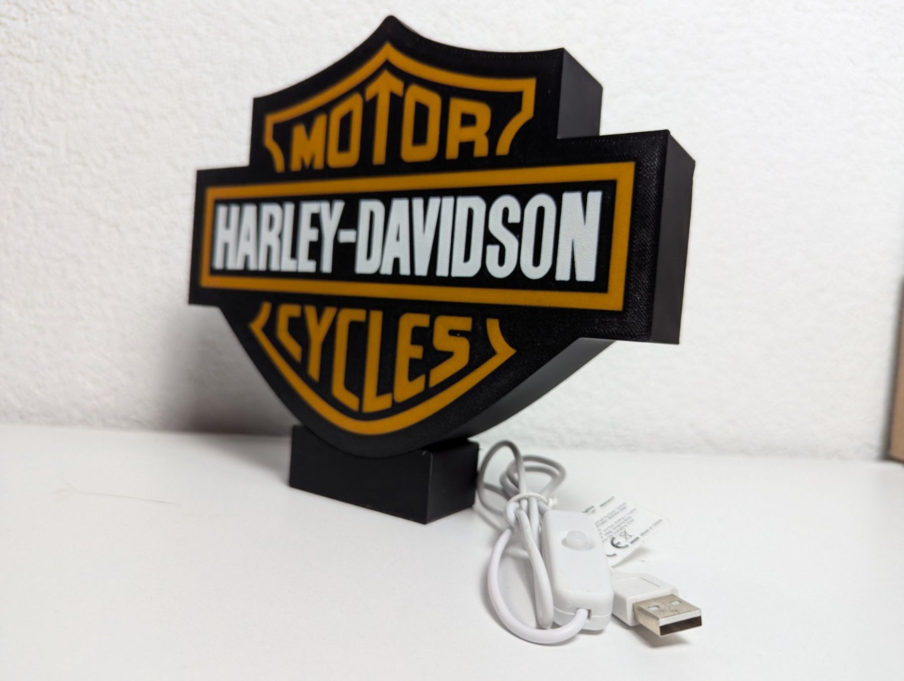 Lampade: Light Box/Logo Lumineux Harley-Davidson - USB – Nuovo e nell'imballaggio originale da Yvorne venduto da Bocchino_1291 2