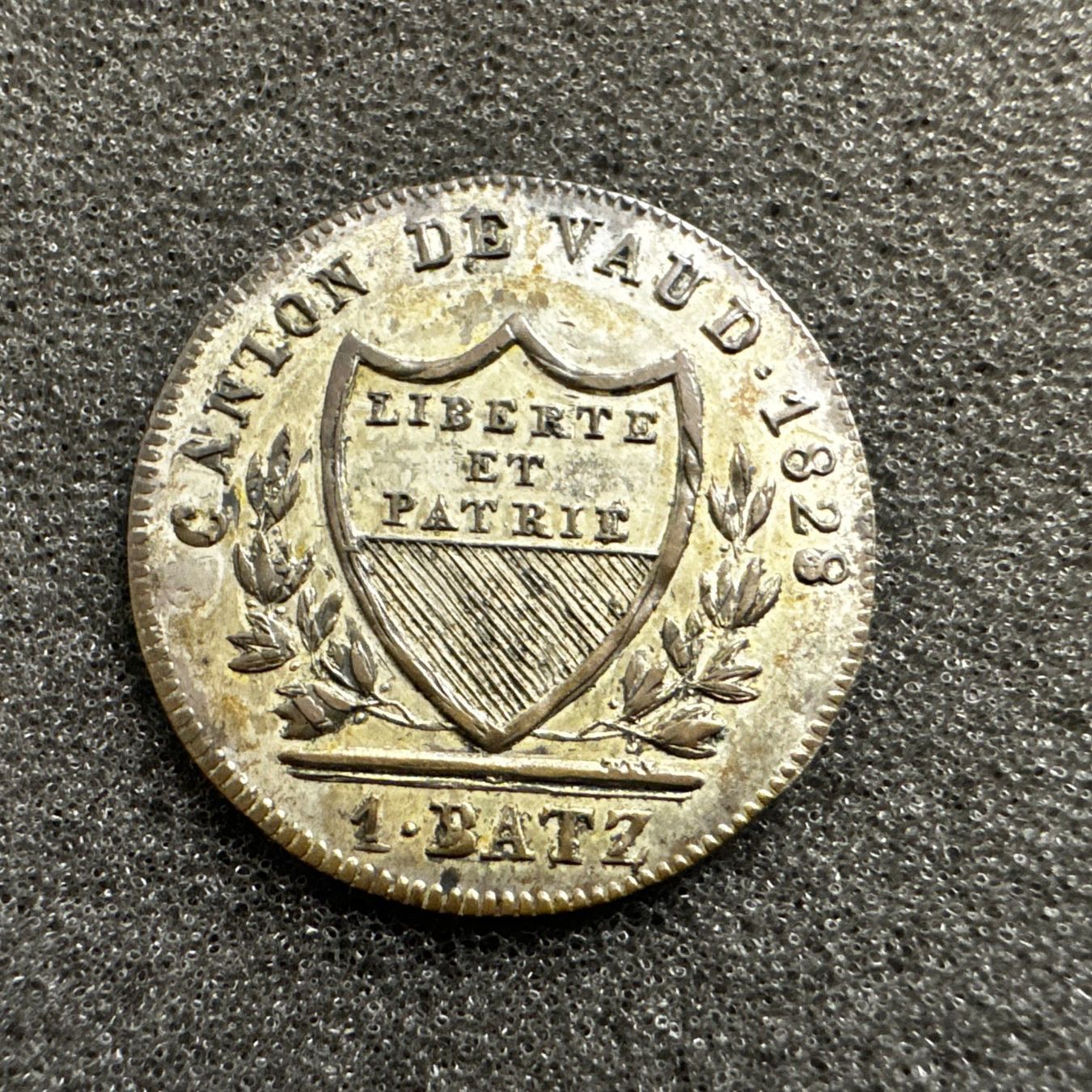 Tutti le monete: Batzen Kanton Waadt 1828 -unc – Usato da Reitnau venduto da tb-muenzen 1