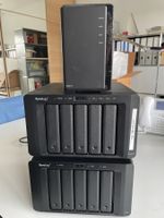 Synology DS1513+ mit Expansionseinheit DX213 und DX513