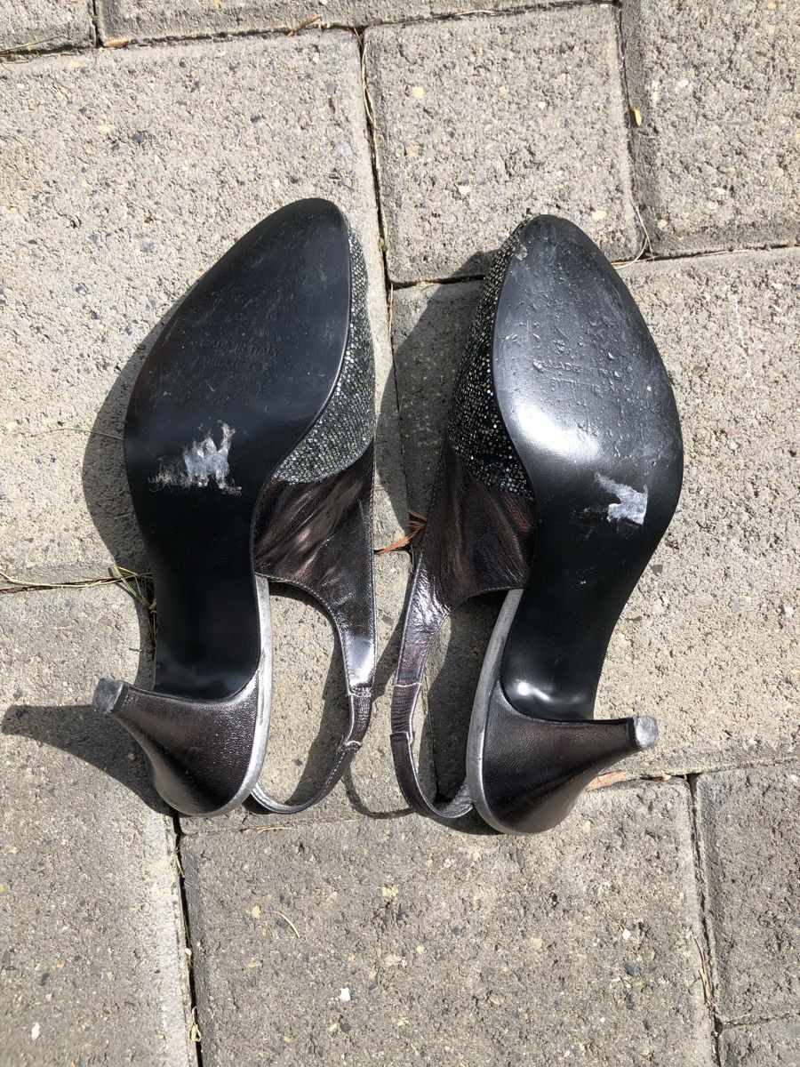 Scarpe da donna: Abendschuh mit Glitzer (wunderschön) – Usato da Solothurn venduto da Congela 2