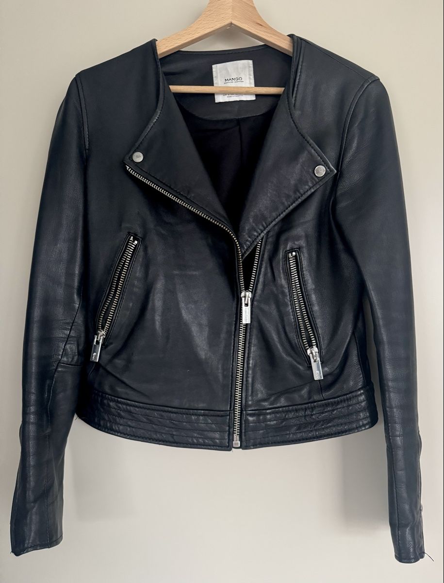 Mango Giacche: MANGO genuine leather jacket (100% lederjacke) - S/36 – Usato da Zürich venduto da collins9_kate1 1