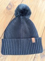 Roots Damen Mütze mit Bommel, Schwarz, Neu!