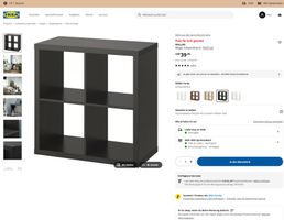 IKEA Kallax Regal schwarzbraun 77x77 cm guter Zustand