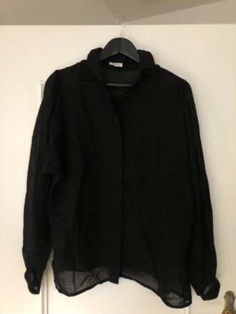 Schwarze Bluse Akris
