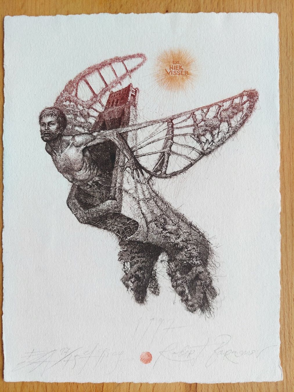Dipinti: Exlibris Robert Baramov - Original Radierung signiert – Usato da Obfelden venduto da Exlibris-Art