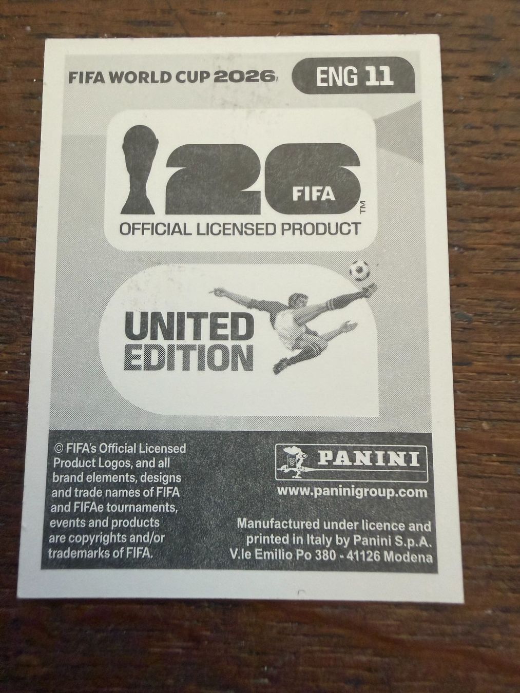 Panini Carte collezionabili: Panini WM 2026 - ENG 11 - JUDE BELLINGHAM – Usato da Tegerfelden venduto da siebenmacky 1