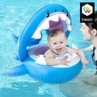 Bouée de piscine gonflable pour bébés en forme de requin