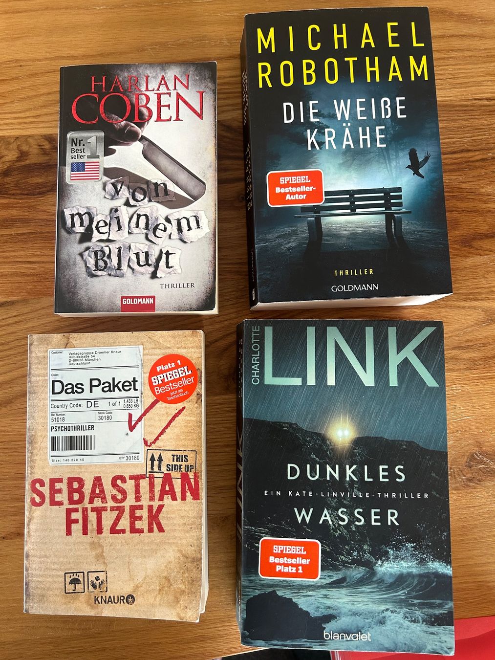 Libri: 4x Thriller, Bücherpaket – Usato da Leuzigen venduto da Zoey2014
