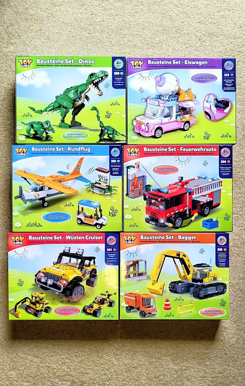 Baukästen: 6 stk - Toy Lino Building Block Sets 6 Pack New Condition – Neu und originalverpackt aus Glattbrugg von har_jgc7 1