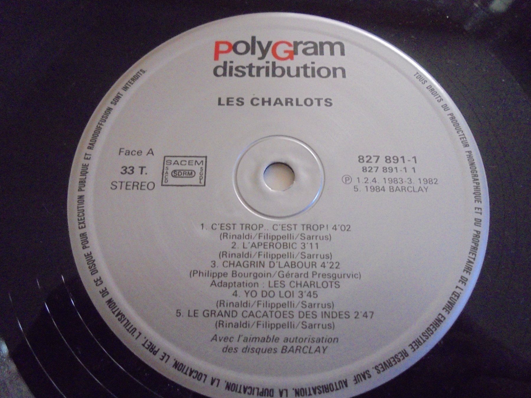 Dischi in vinile: Les CHARLOTS " programme plus" LP France 1984 – Usato da Crissier venduto da Promopost 2