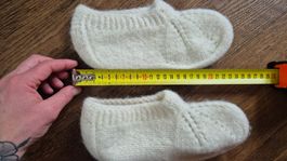 Handknitted wool houseshoes New