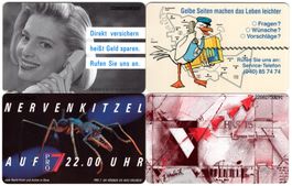 4 volle Deutsche Telefonkarten der S-Serie