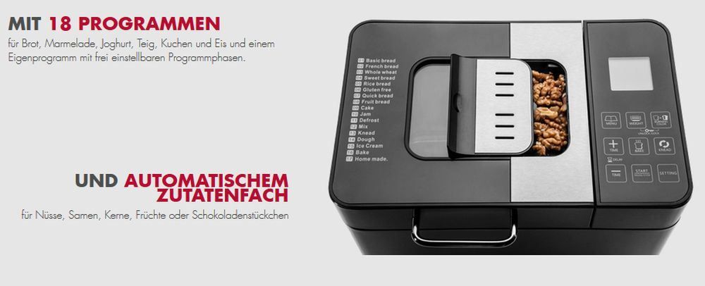 Elettrodomestici da cucina: Gastroback Design Brotbackautomat Advanced - 42823 – Nuovo e nell'imballaggio originale da Opfikon venduto da total-shop 2