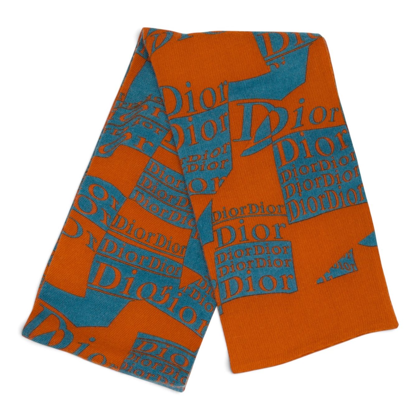 Dior Foulards & écharpes: Dior Wollschal orange/blau – D'occasion à Binningen par Designerlabels 3