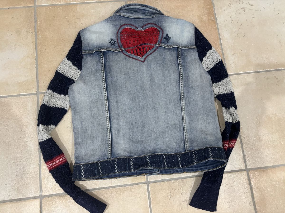 Desigual Giacche: Desigual: giacca jeans – Nuovo (secondo la descrizione) da Losone venduto da Tilly-nb7t 5