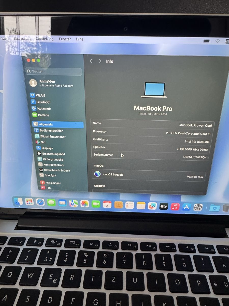 Apple PC: MacBook Pro Retina mi-2014 – Usato da Biel/Bienne venduto da Baol1 1