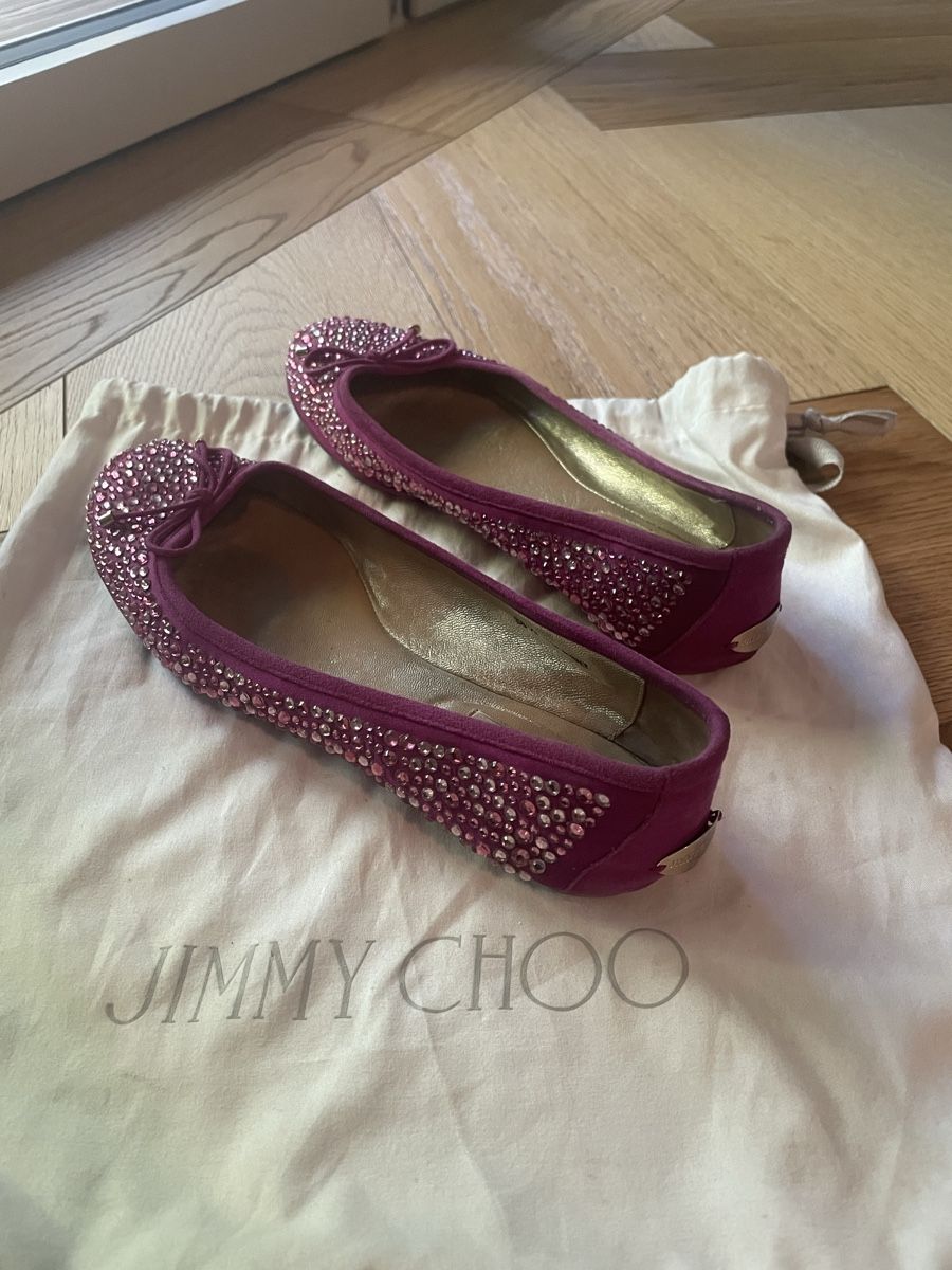 Jimmy Choo Scarpe da donna: Jimmy Choo pink ballerinas size 38.5 – Usato da Zürich venduto da Fredsgaard 2