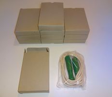 Springseil Gumpiseil mit Holzgriff grün Set - 11 Stück -